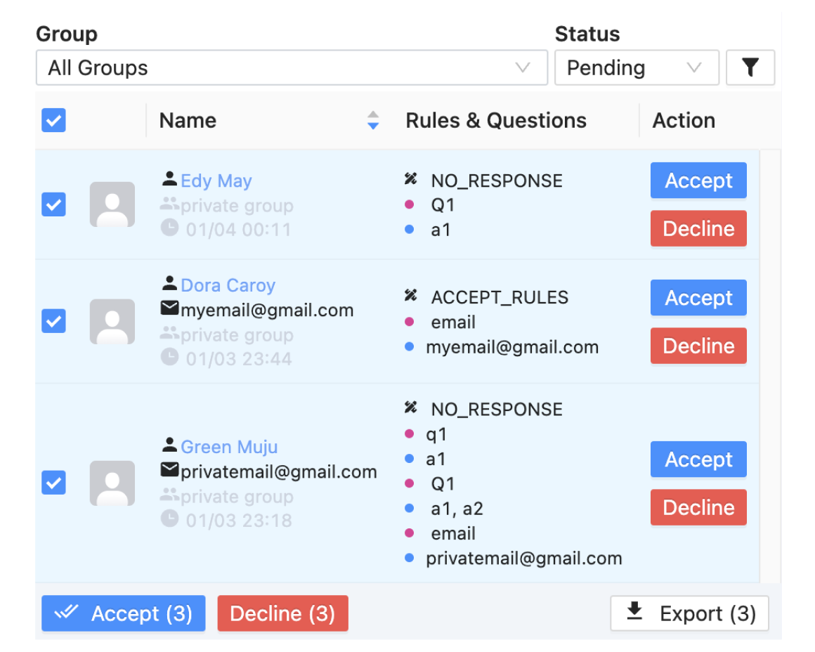 Group Leads Collector Screenshot